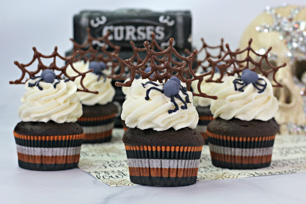 How to Make Spider Web Cupcakes