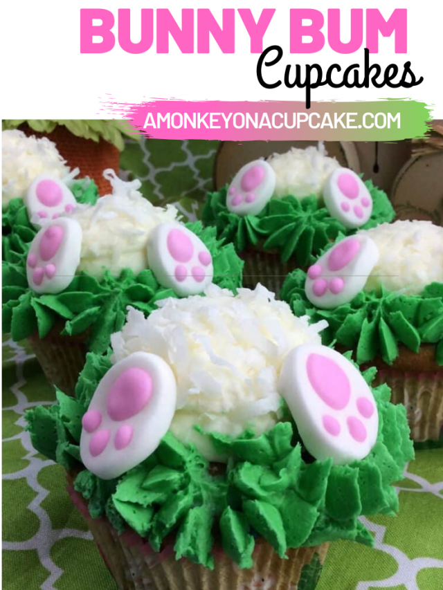 Super Cute Bunny Bum Cupcakes