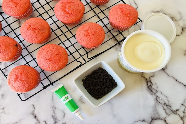 Watermelon cupcake ingredients
