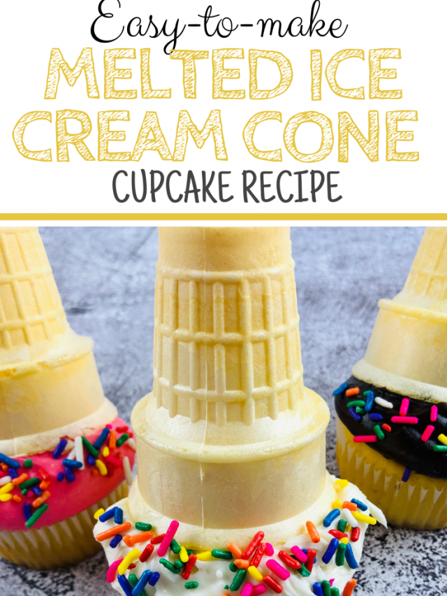 How To Make Easy Melting Ice Cream Cone Cupcakes Recipe For Kids