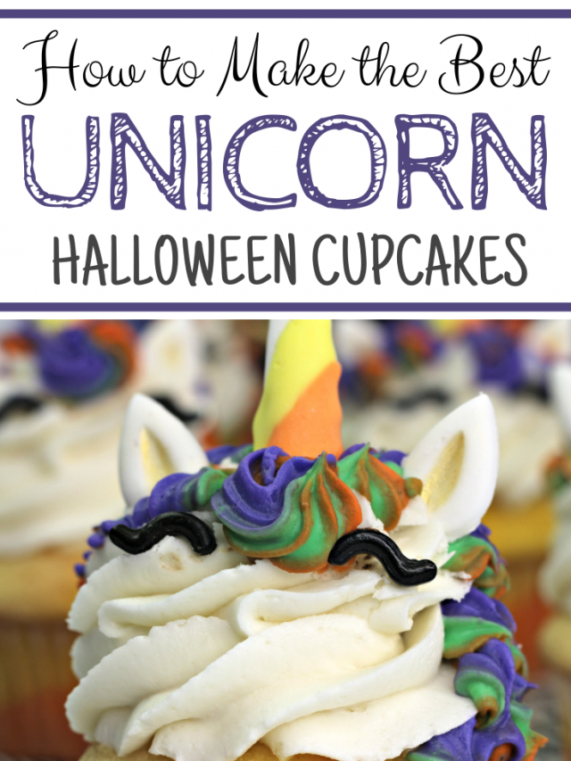 How to Make Magical Halloween Unicorn Cupcakes