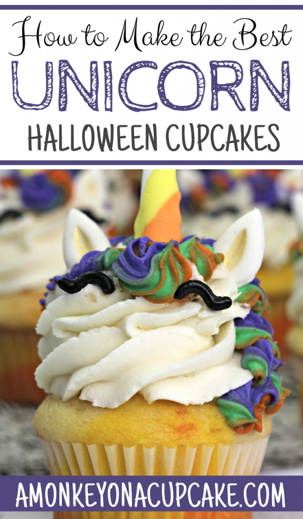 How to Make Magical Halloween Unicorn Cupcakes
