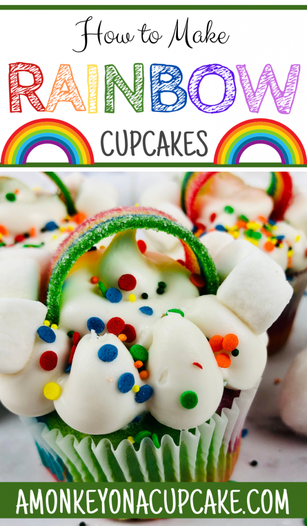 How to Make Rainbow Cupcakes with Buttercream Frosting
