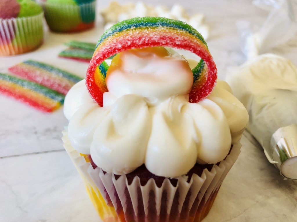 How to Make Rainbow Cupcakes:
