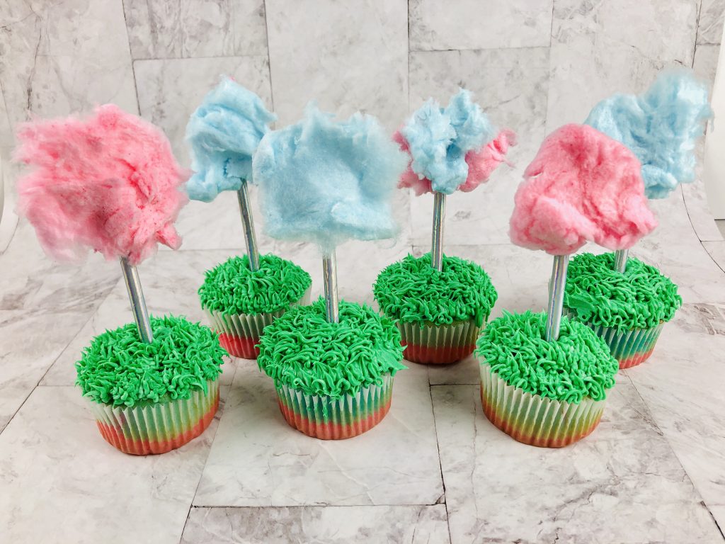 How to Make Dr. Seuss Inspired Cotton Candy Cupcakes