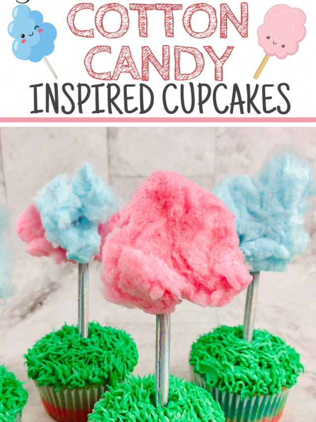 How to Make Dr. Seuss Cotton Candy Cupcakes