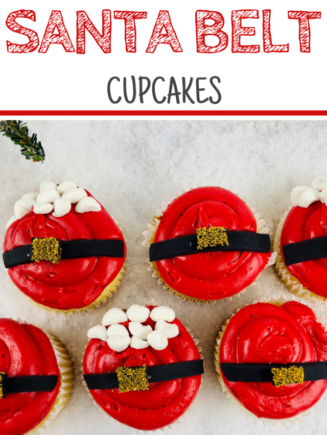 How to Make Santa Belt Cupcakes