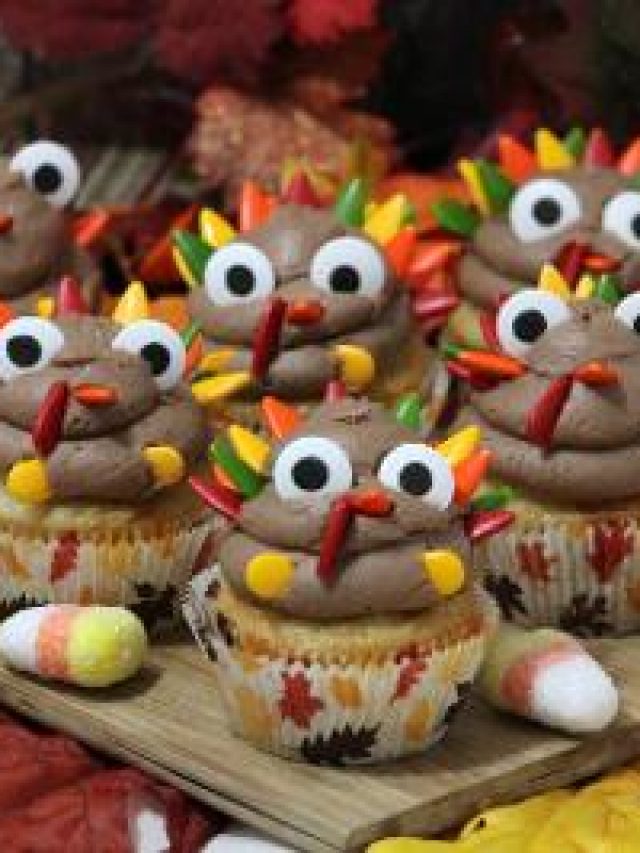 How to Make Easy Turkey Cupcakes For Thanksgiving