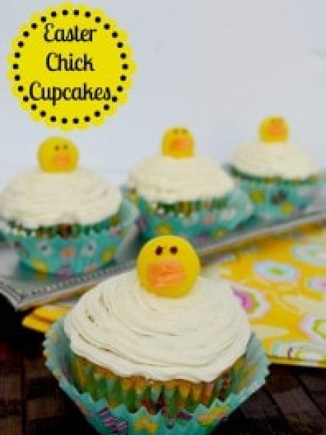 How To Make Easter Chick Cupcakes