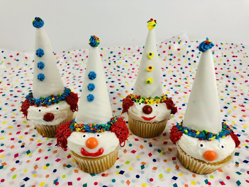 The Best Adorable Clown Cupcakes Recipe For Kids