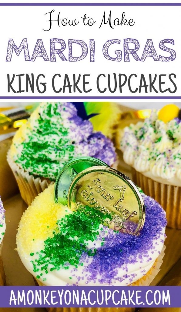Celebrate Mardi Gras With The Best King Cake Cupcakes Recipe!