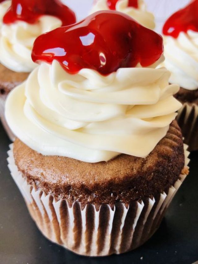 How to Make Black Forest Cupcakes