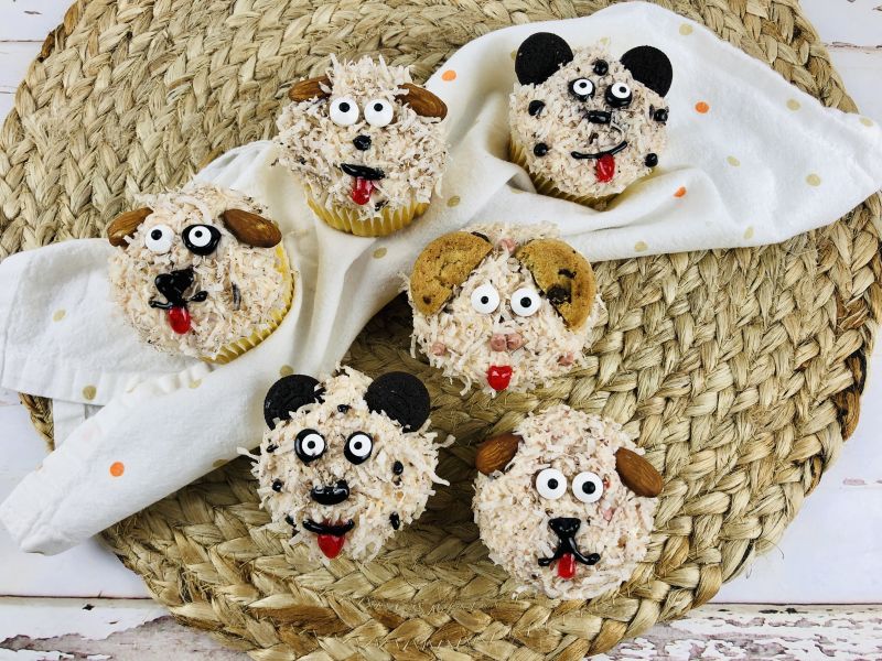 ready to serve dog cupcakes