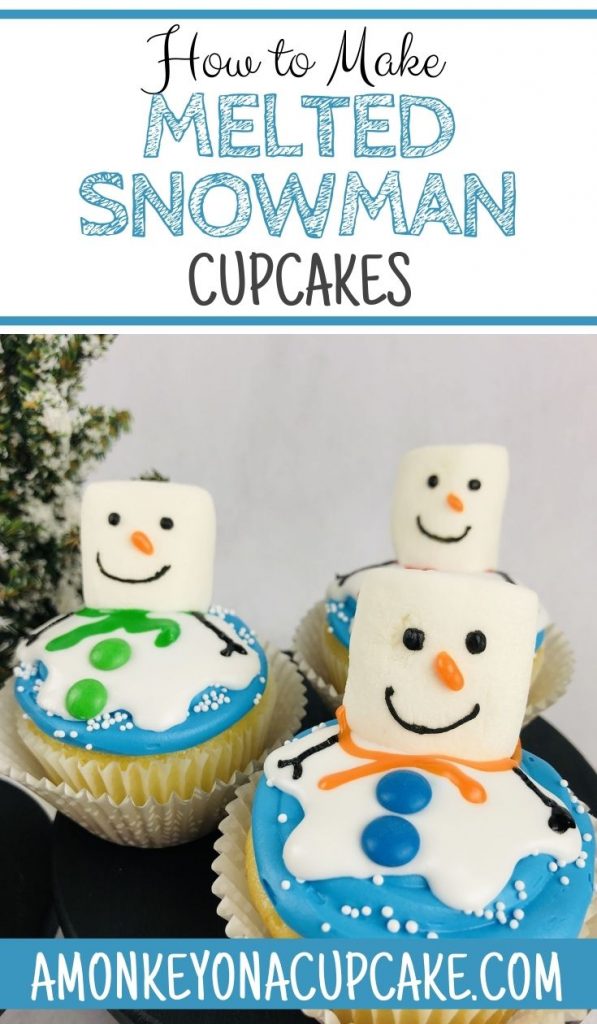 How to Make Melted Snowman Cupcakes