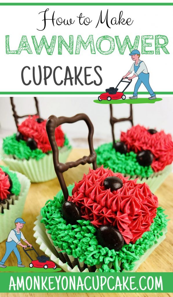 How to Make the Cutest Lawnmower Cupcakes
